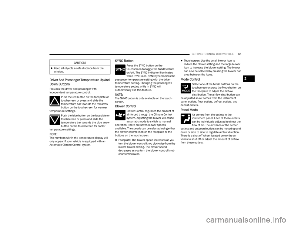 JEEP WRANGLER 4XE JL 2021  Owners Manual 2

22_JL_OM_EN_USC_t.book  Page 65   