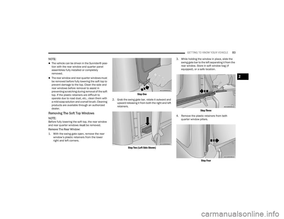 JEEP WRANGLER 4XE JL 2021  Owners Manual 
2

22_JL_OM_EN_USC_t.book  Page 83   