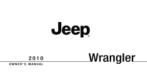 2010 JEEP WRANGLER Owners Manual