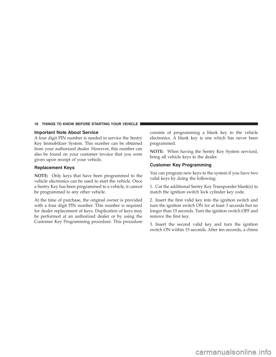 JEEP WRANGLER 2003  Owners Manual NOTES 