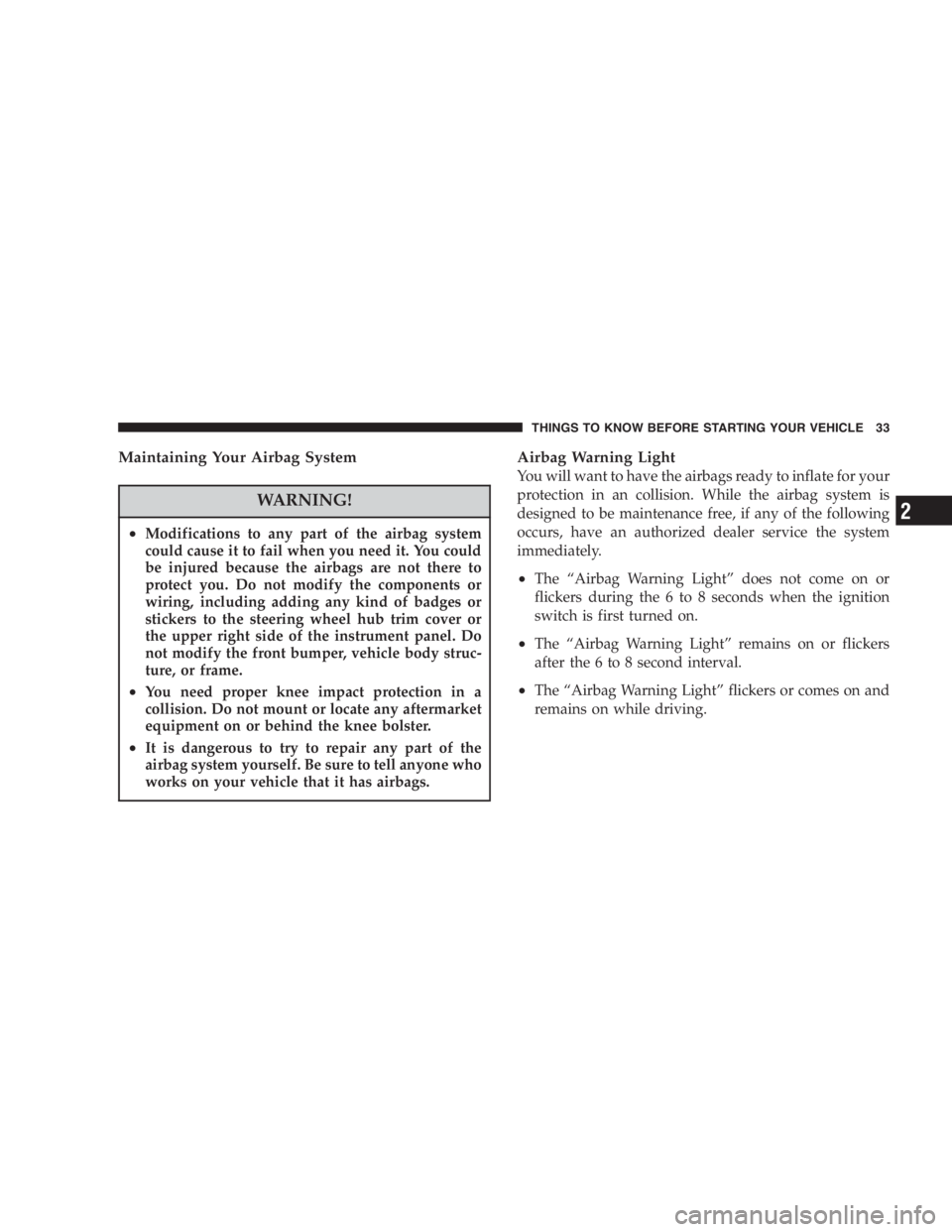 JEEP WRANGLER 2003  Owners Manual 