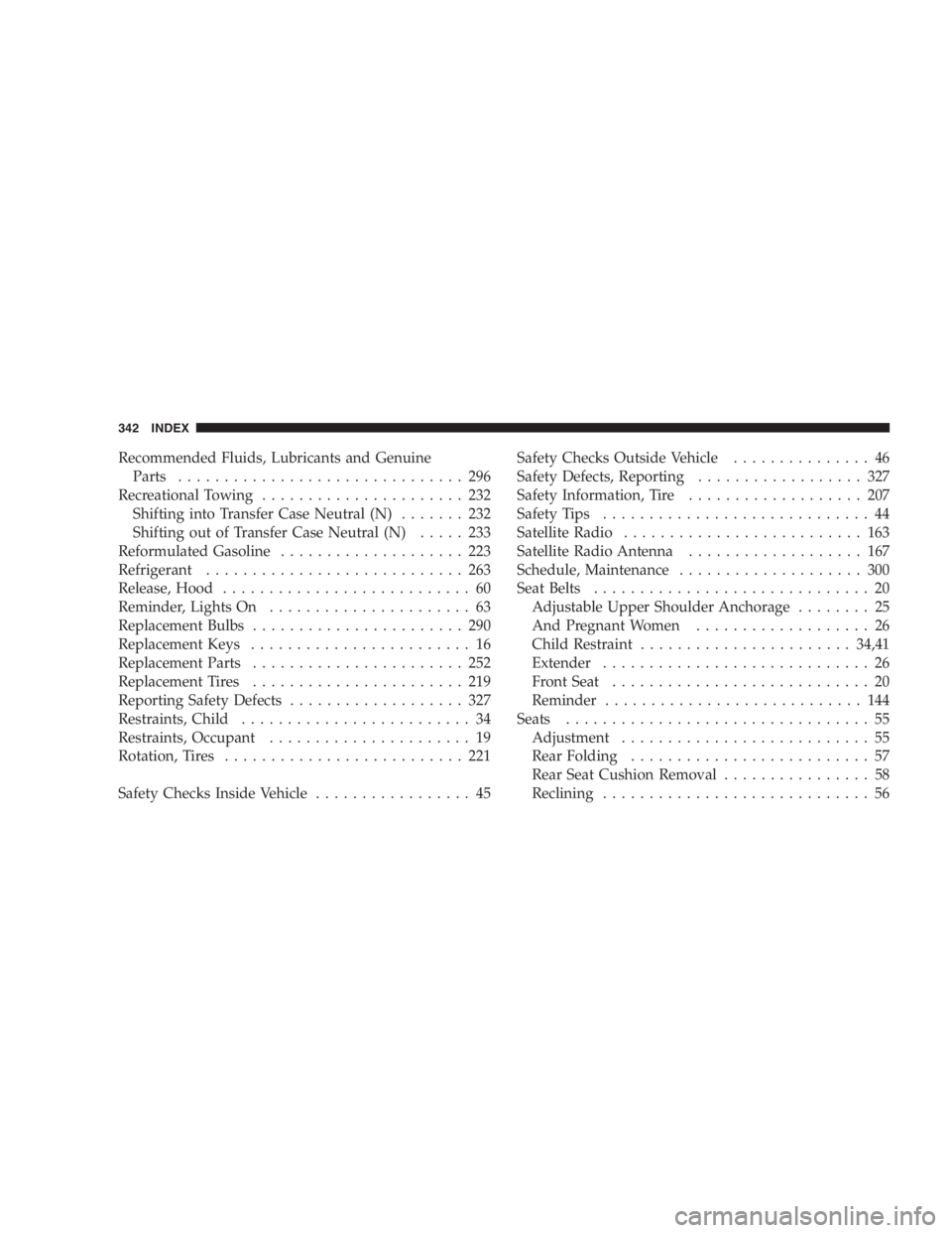 JEEP WRANGLER 2003  Owners Manual 