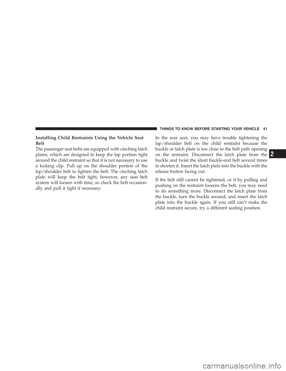 JEEP WRANGLER 2003  Owners Manual 