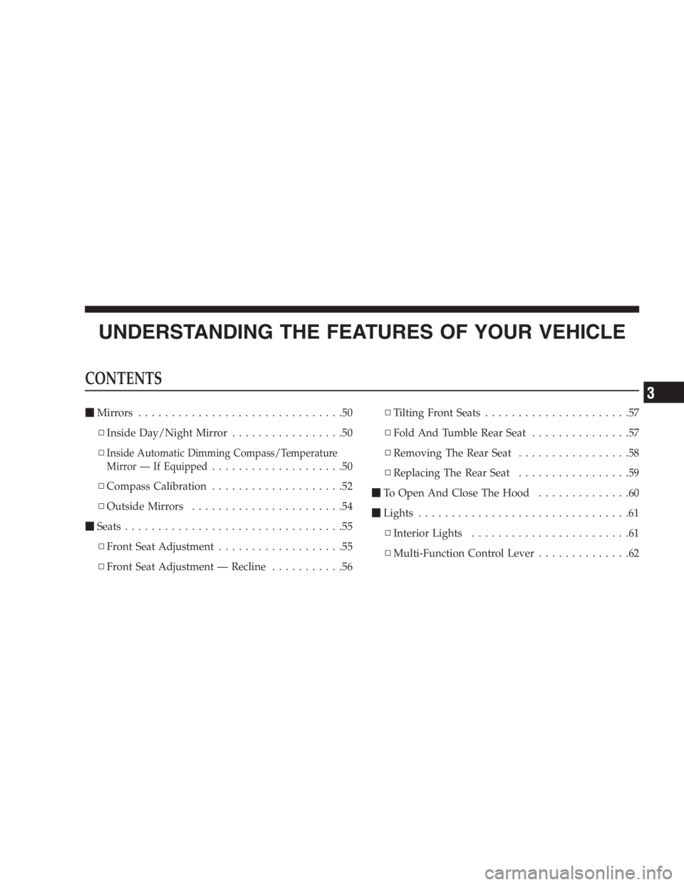 JEEP WRANGLER 2003  Owners Manual 