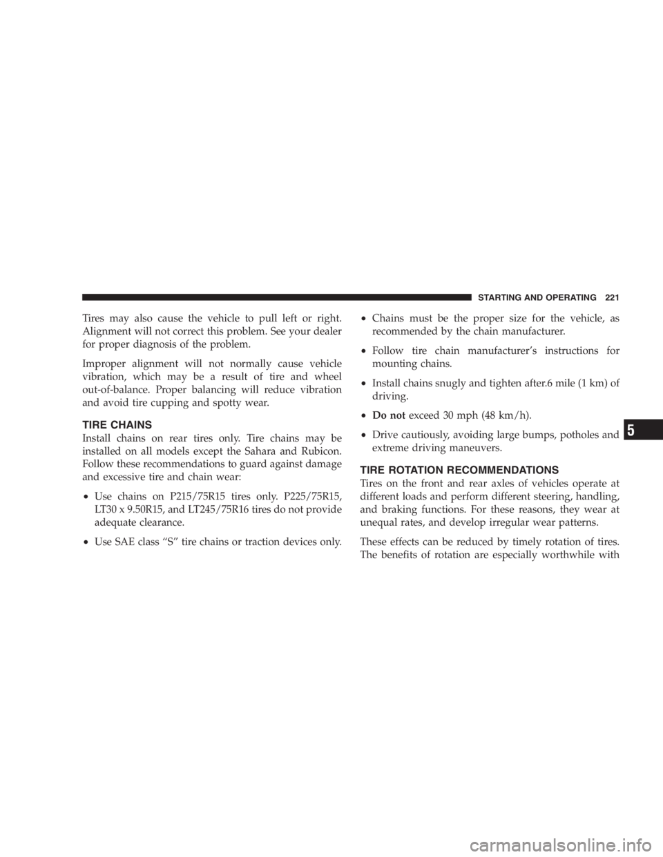 JEEP WRANGLER 2000  Owners Manual 