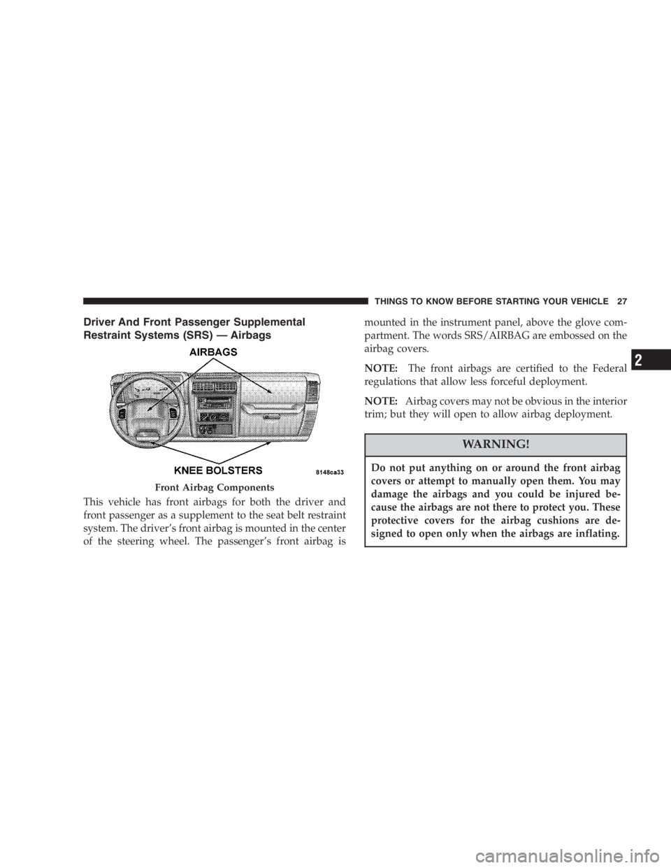 JEEP WRANGLER 2000  Owners Manual 