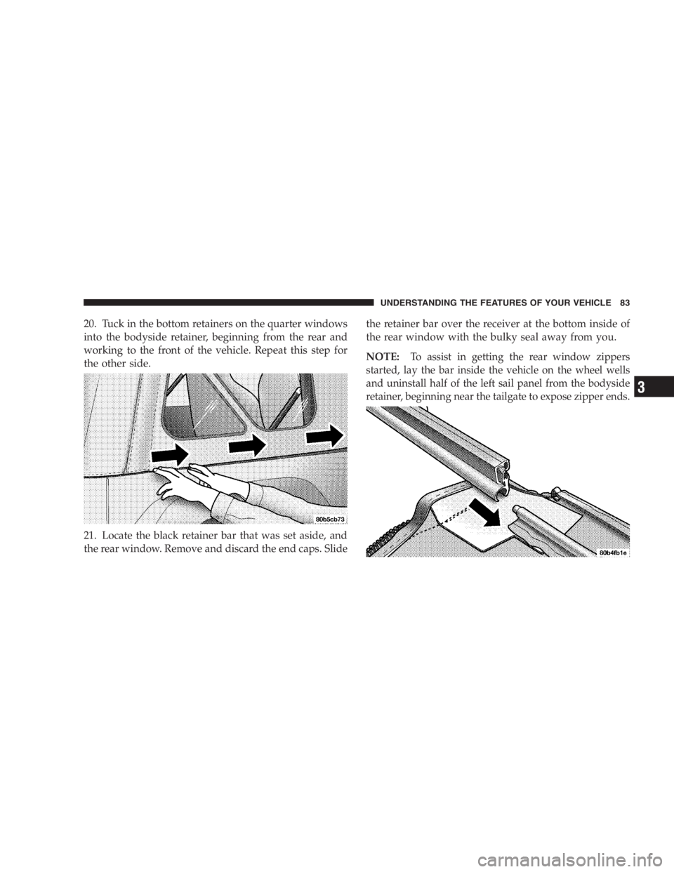 JEEP WRANGLER 2000  Owners Manual Unintended movement of a vehicle could injure
those in and near the vehicle. As with all vehicles,
you should never exit a vehicle while the engine is
running. Before exiting a vehicle, you should alw