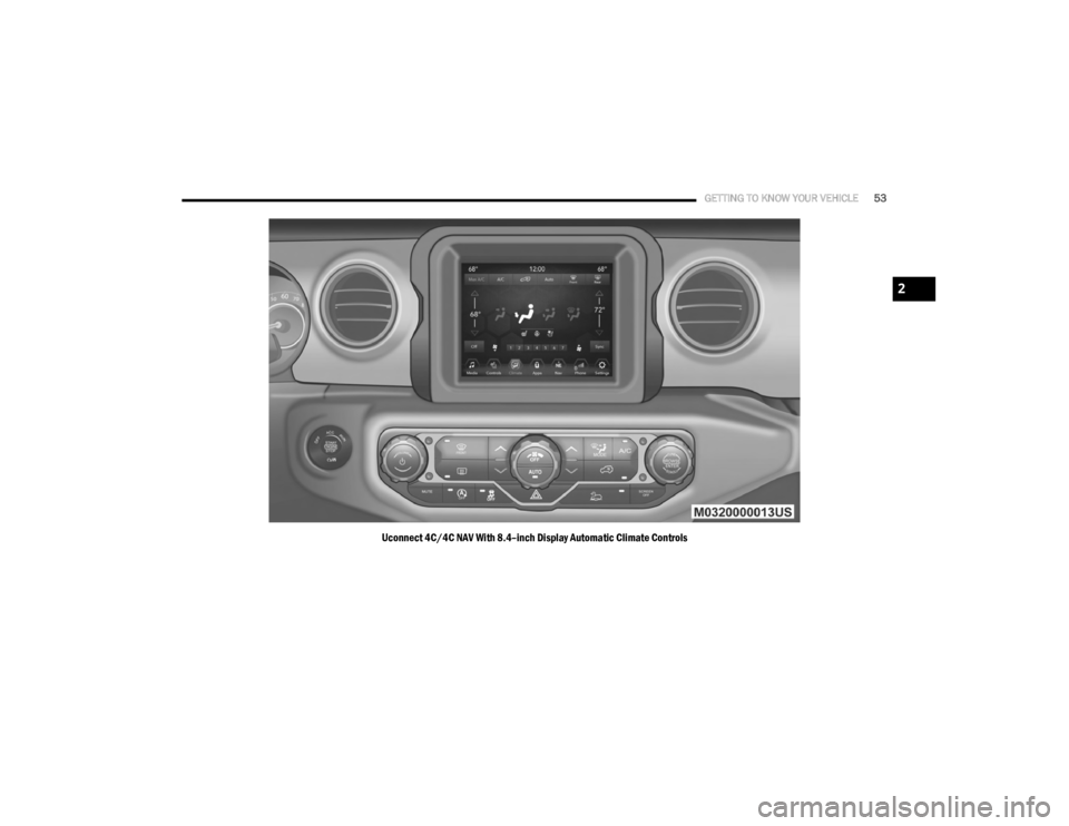 JEEP WRANGLER UNLIMITED SPORT 2020  Owners Manual 2

20_JL_OM_EN_USC_t.book  Page 53   