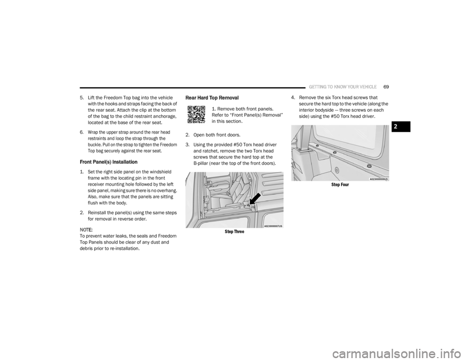 JEEP WRANGLER UNLIMITED SPORT 2020  Owners Manual 
2

20_JL_OM_EN_USC_t.book  Page 69   