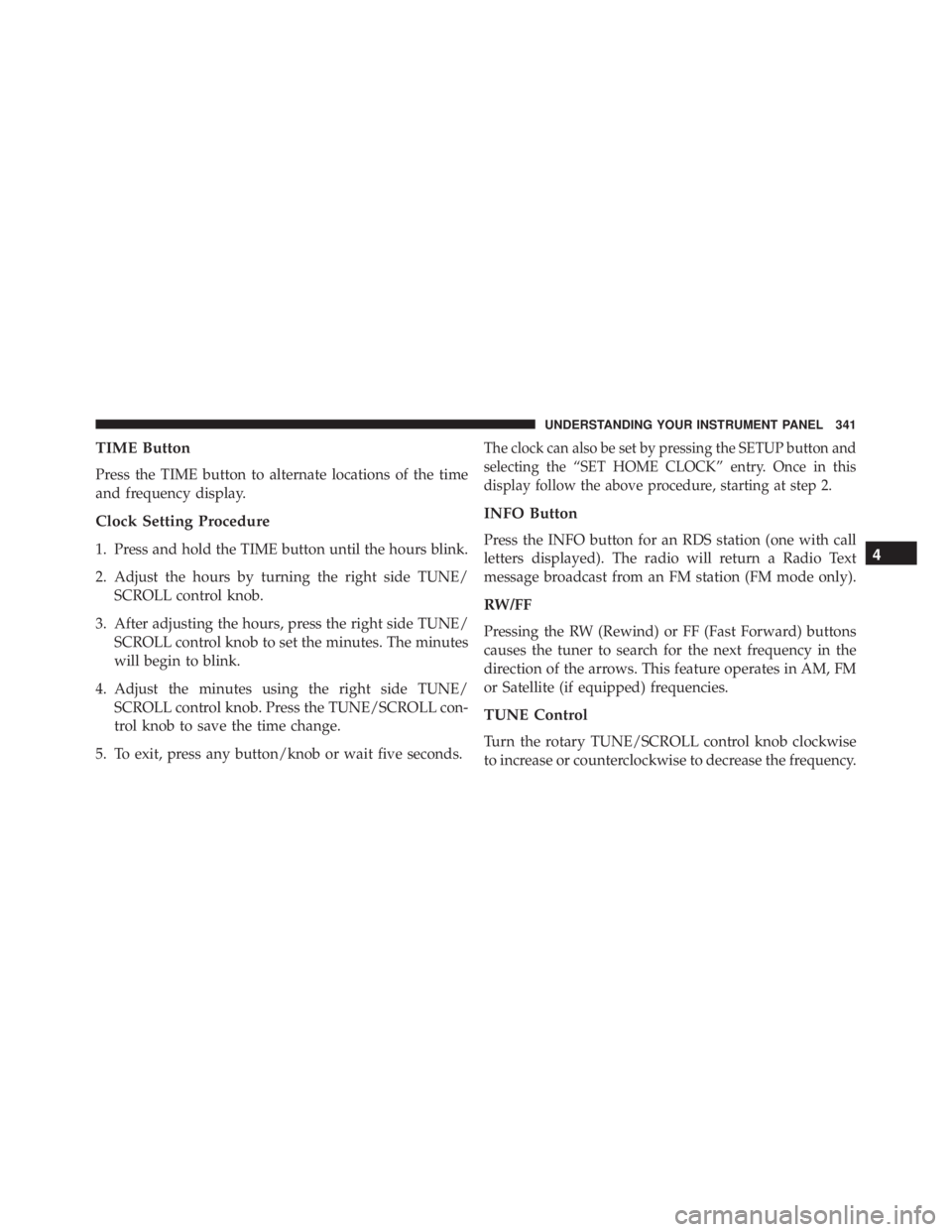JEEP WRANGLER UNLIMITED SAHARA 2014  Owners Manual 