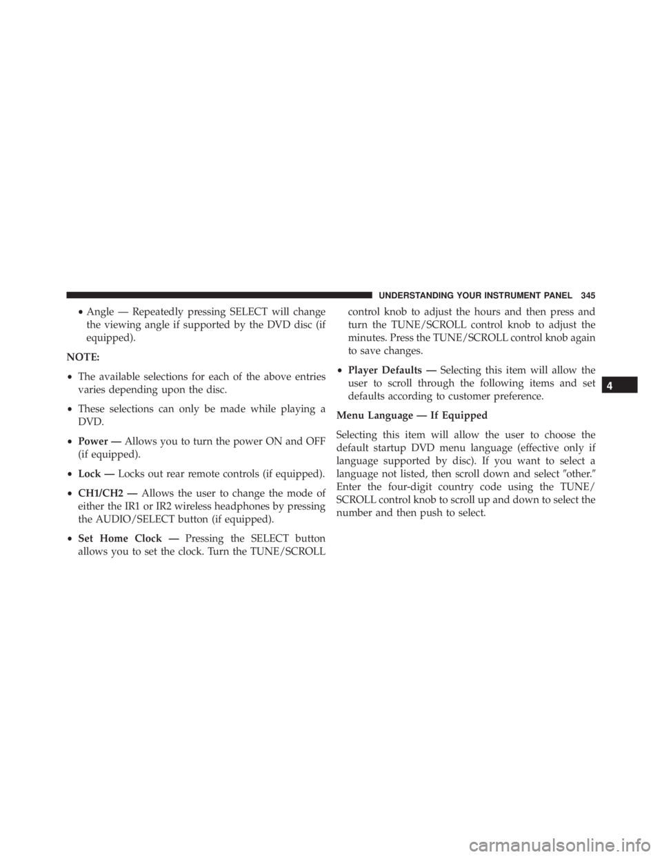 JEEP WRANGLER UNLIMITED SAHARA 2014  Owners Manual 