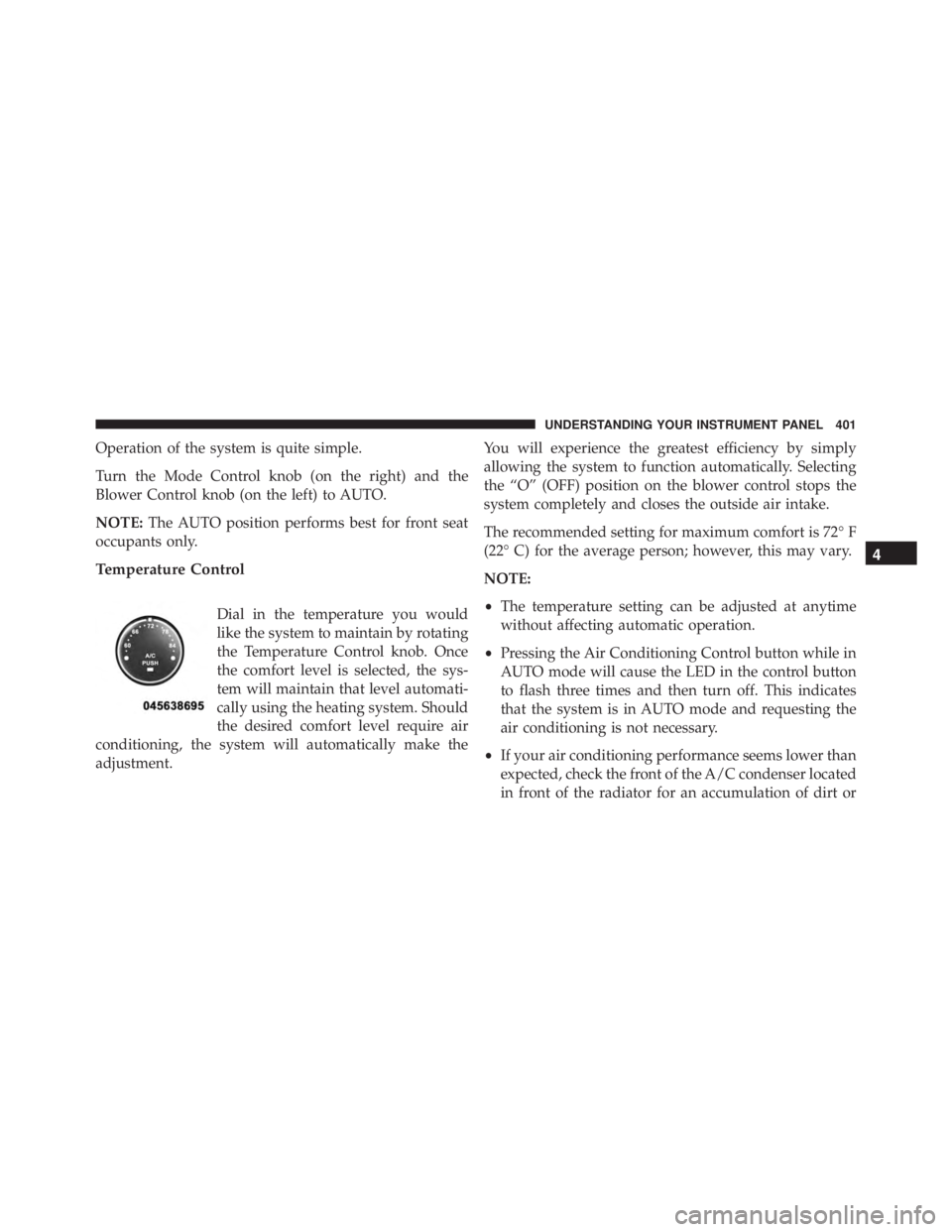 JEEP WRANGLER UNLIMITED SAHARA 2014  Owners Manual 4
UNDERSTANDING YOUR INSTRUMENT PANEL 401 
