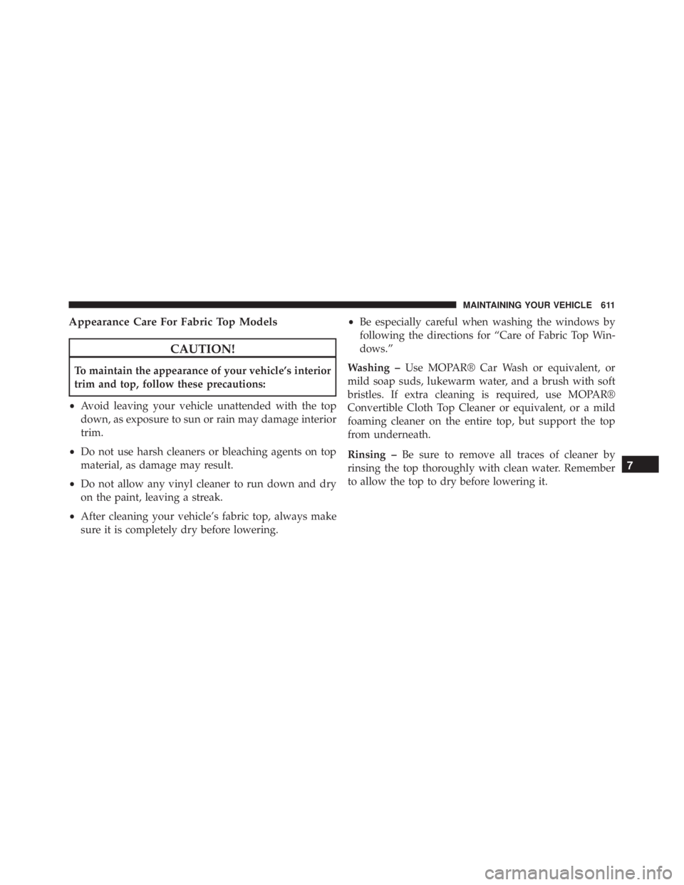JEEP WRANGLER UNLIMITED SAHARA 2014  Owners Manual 