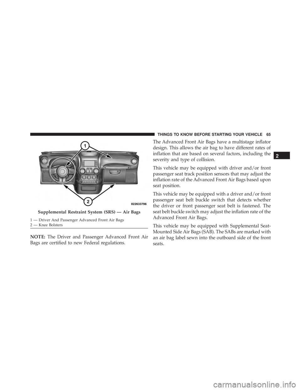 JEEP WRANGLER UNLIMITED SAHARA 2014  Owners Manual 