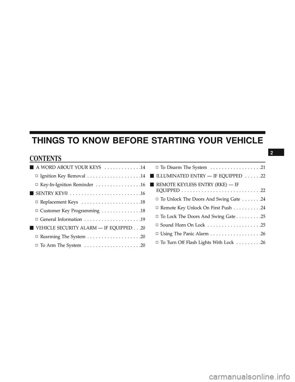 JEEP WRANGLER UNLIMITED 2015  Owners Manual 