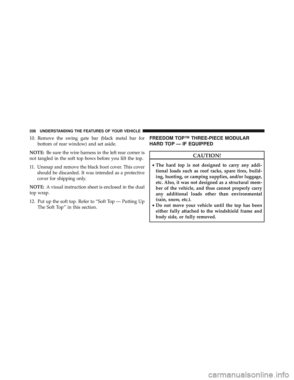 JEEP WRANGLER UNLIMITED 2015  Owners Manual 