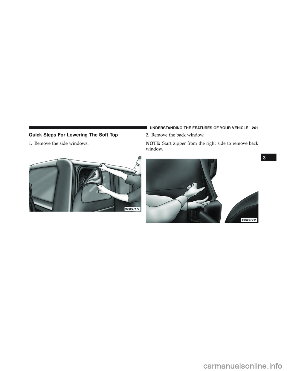 JEEP WRANGLER UNLIMITED 2015  Owners Manual 3
UNDERSTANDING THE FEATURES OF YOUR VEHICLE 261 