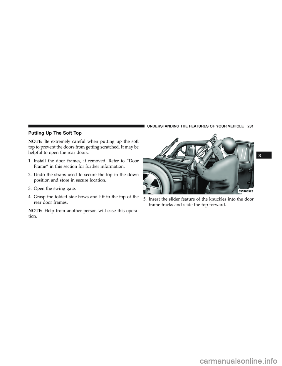 JEEP WRANGLER UNLIMITED 2015  Owners Manual 3
UNDERSTANDING THE FEATURES OF YOUR VEHICLE 281 