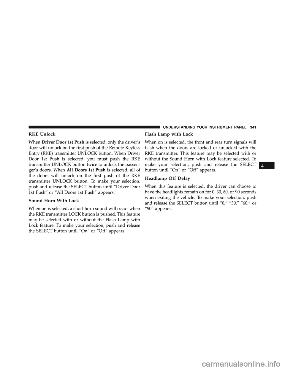 JEEP WRANGLER UNLIMITED 2015  Owners Manual 