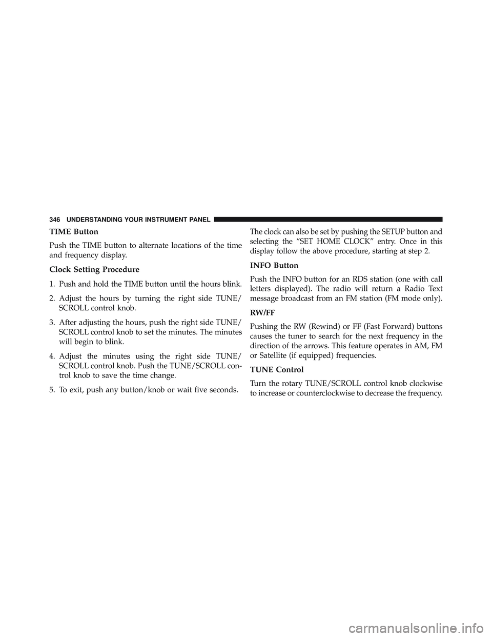 JEEP WRANGLER UNLIMITED 2015  Owners Manual 