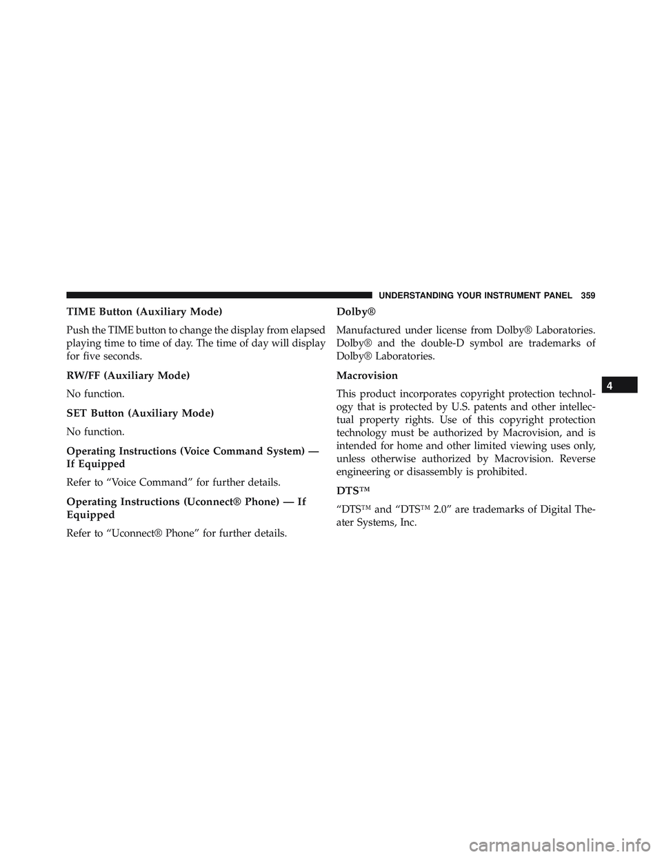 JEEP WRANGLER UNLIMITED 2015  Owners Manual 