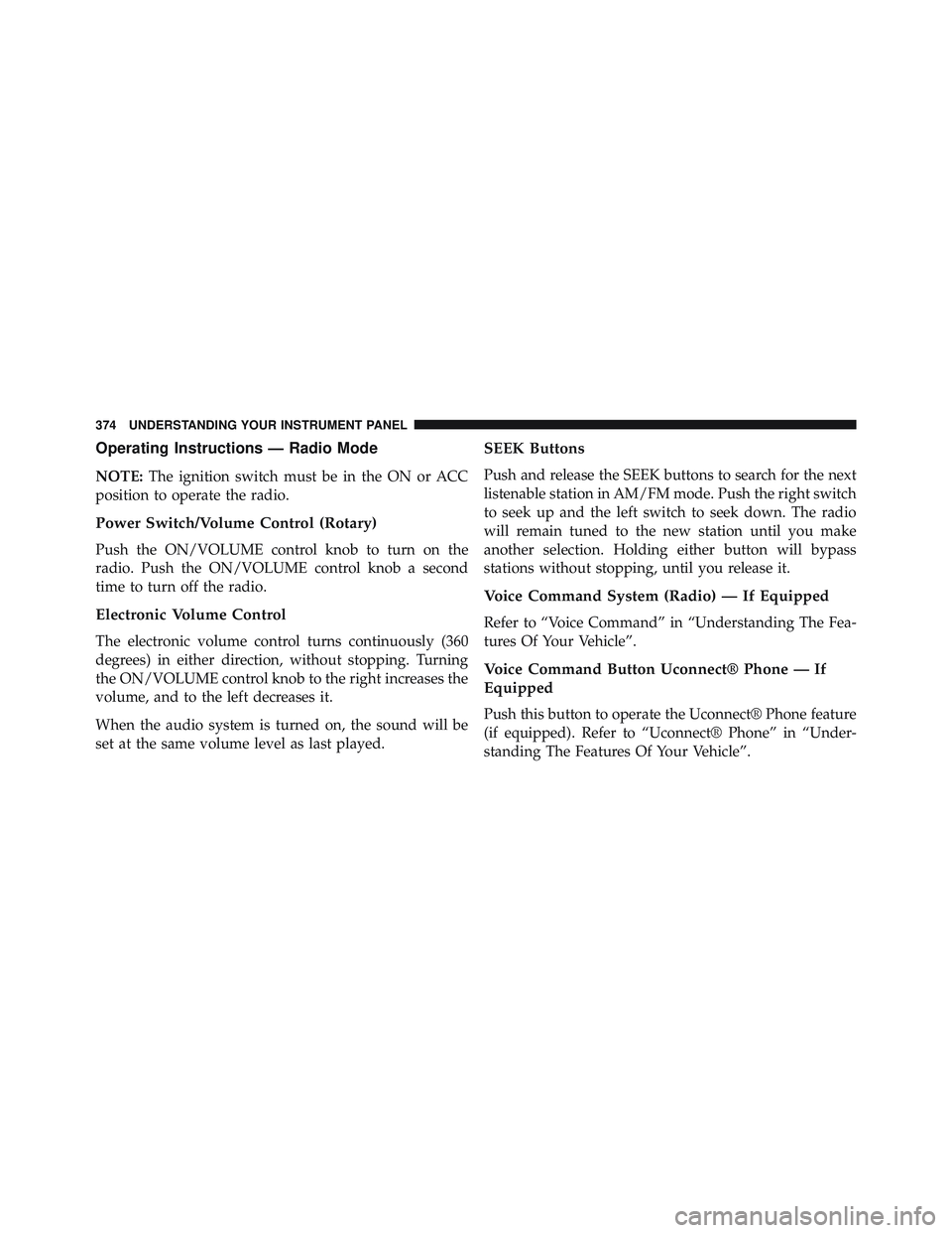 JEEP WRANGLER UNLIMITED 2015  Owners Manual 