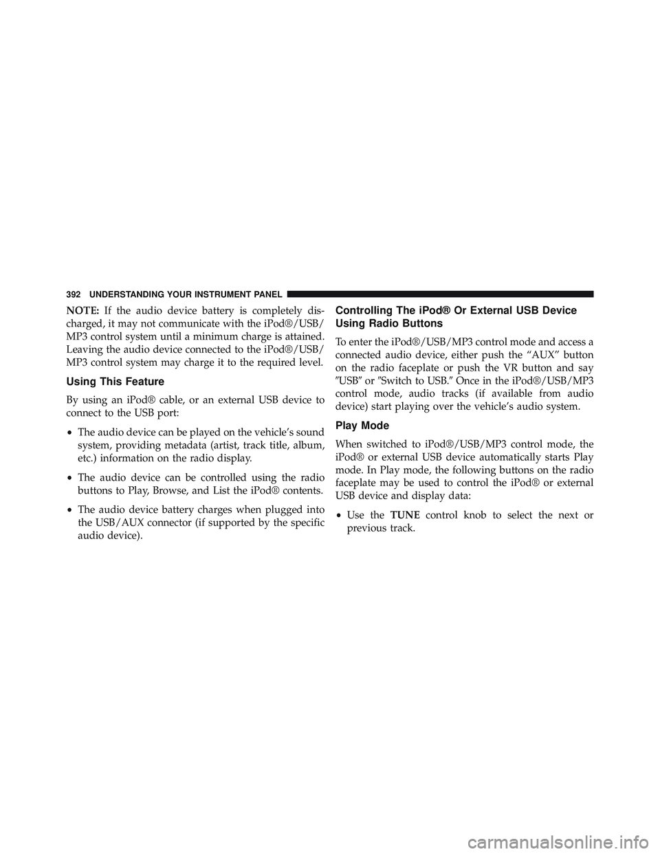 JEEP WRANGLER UNLIMITED 2015  Owners Manual 