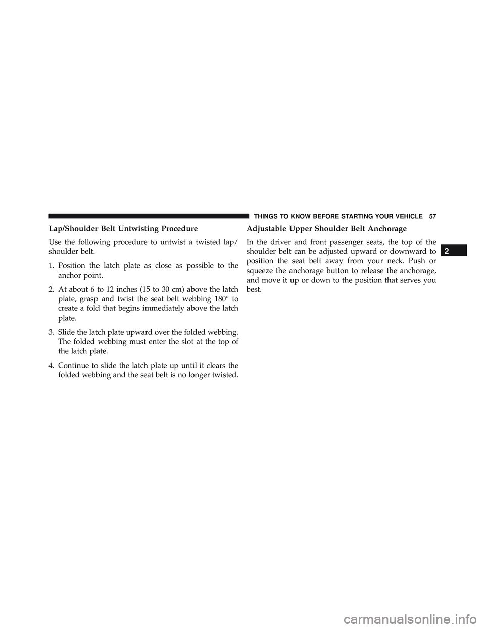JEEP WRANGLER UNLIMITED 2015  Owners Manual 