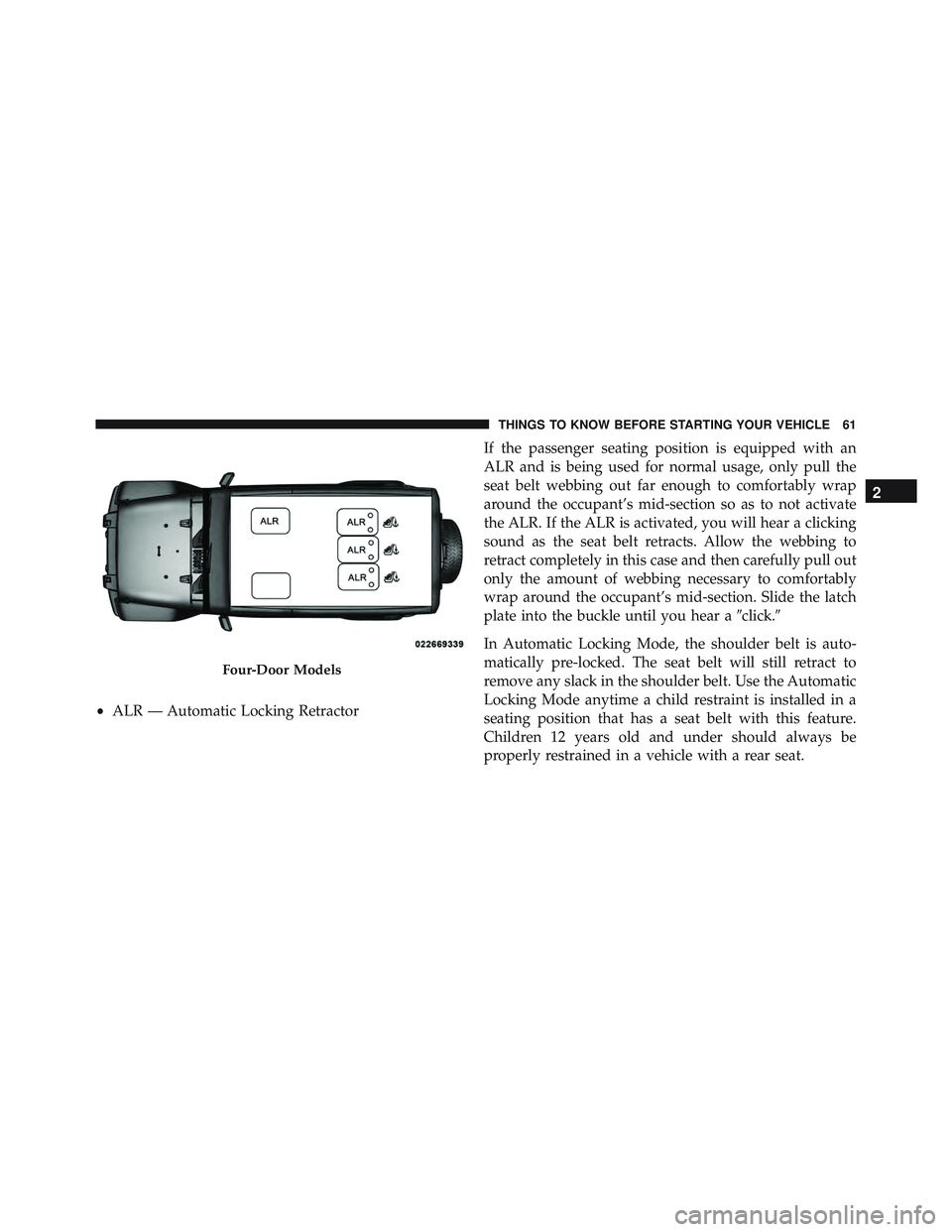 JEEP WRANGLER UNLIMITED 2015  Owners Manual 