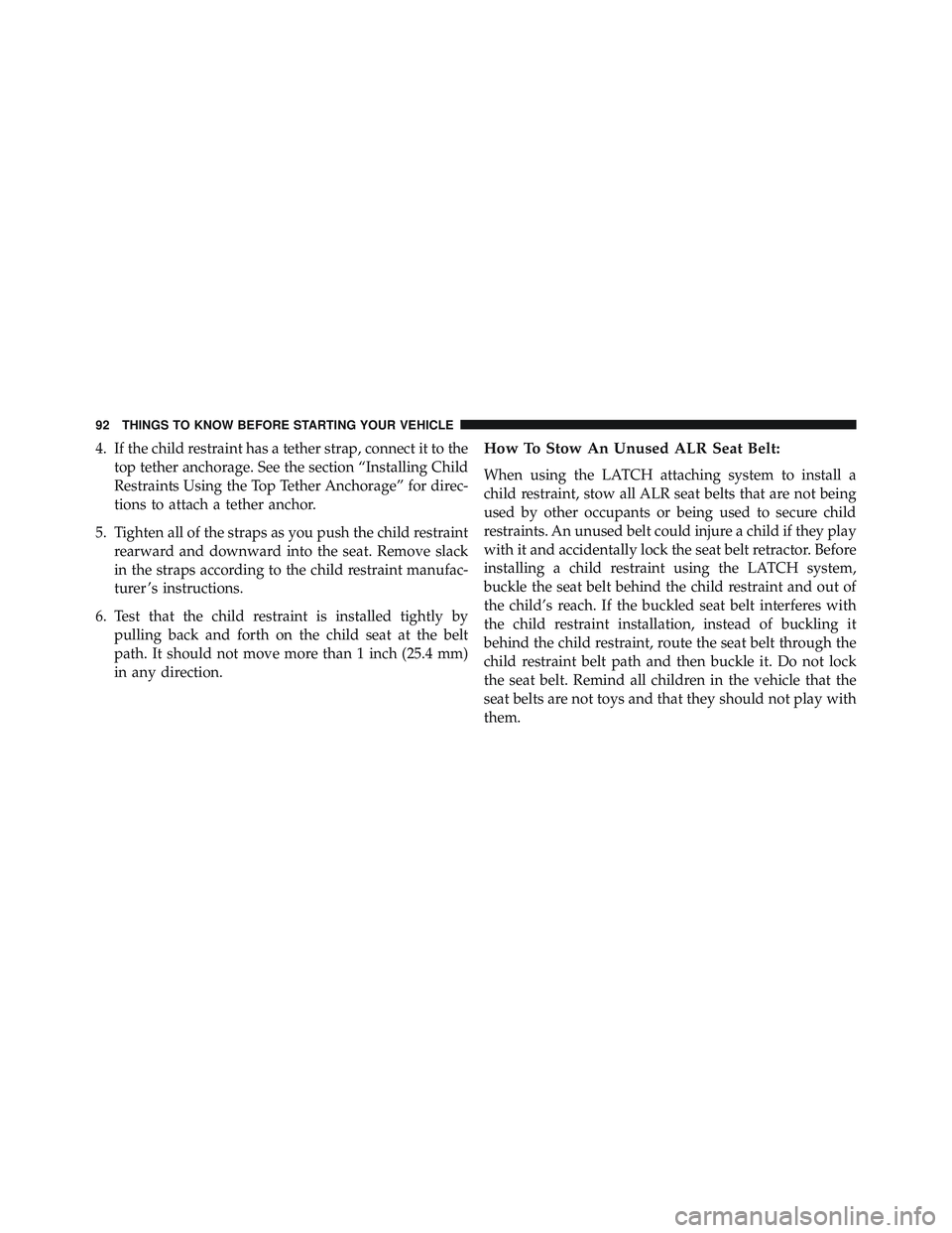 JEEP WRANGLER UNLIMITED 2015  Owners Manual 