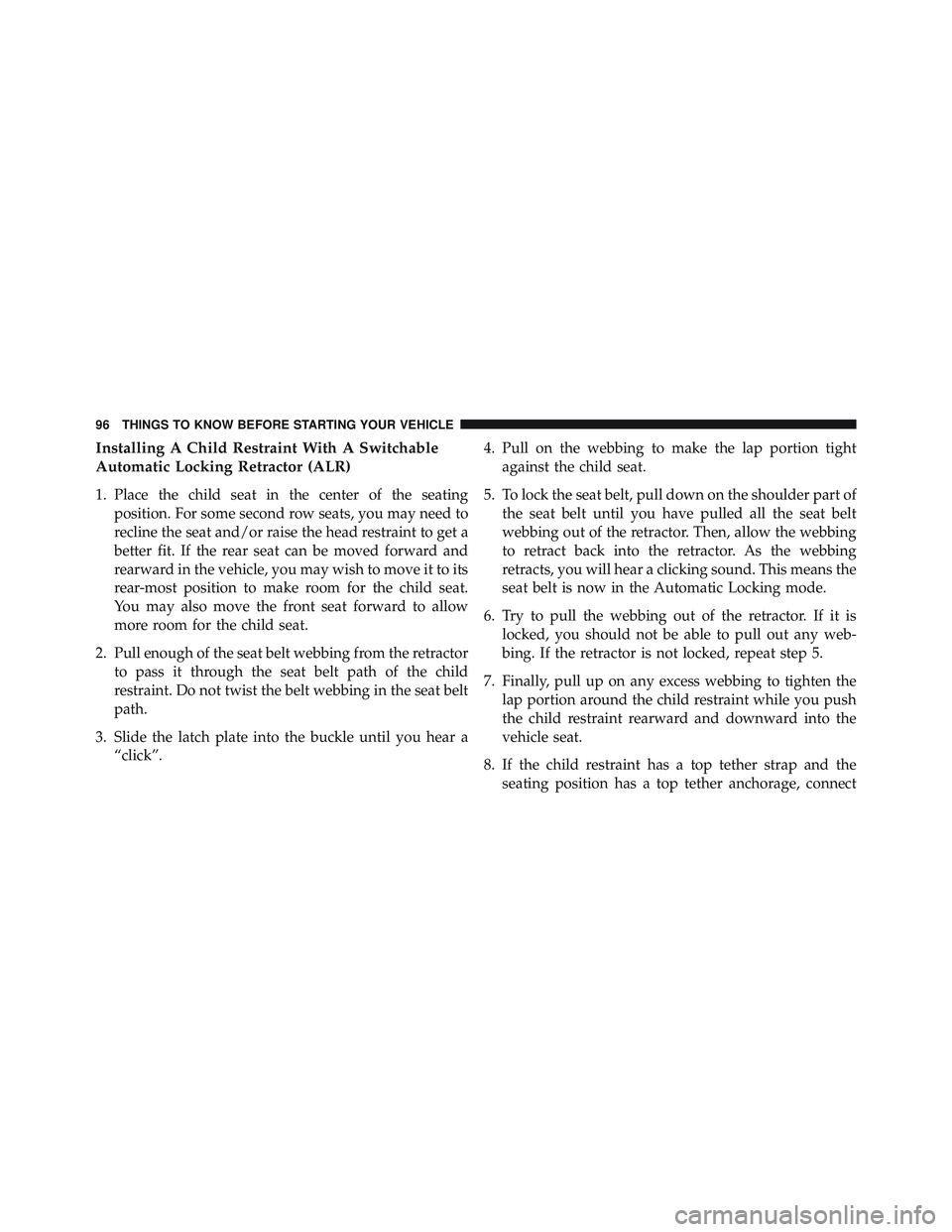 JEEP WRANGLER UNLIMITED 2015  Owners Manual 