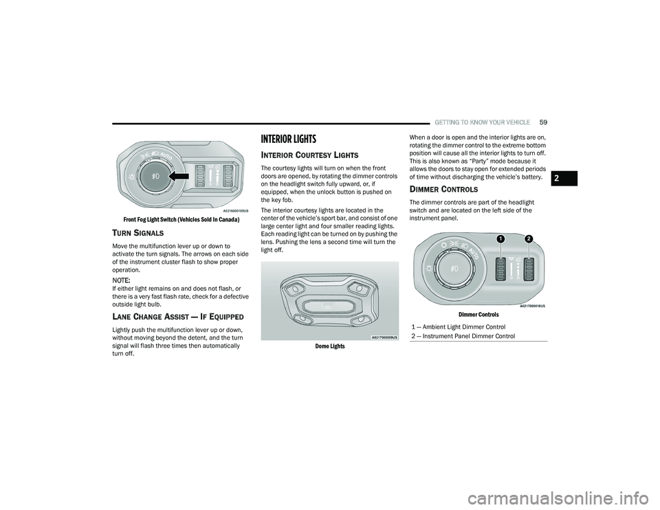 JEEP WRANGLER 4XE 2021  Owners Manual 2

21_JL_OM_EN_USC_t.book  Page 59   