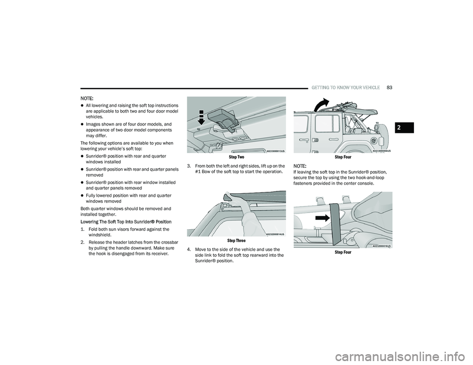 JEEP WRANGLER 4XE 2021  Owners Manual 
2

21_JL_OM_EN_USC_t.book  Page 83   