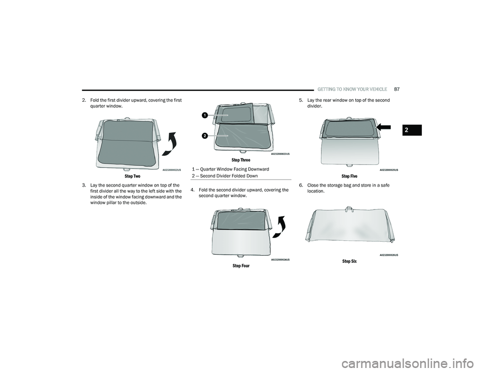 JEEP WRANGLER 4XE 2021  Owners Manual 2

21_JL_OM_EN_USC_t.book  Page 87   