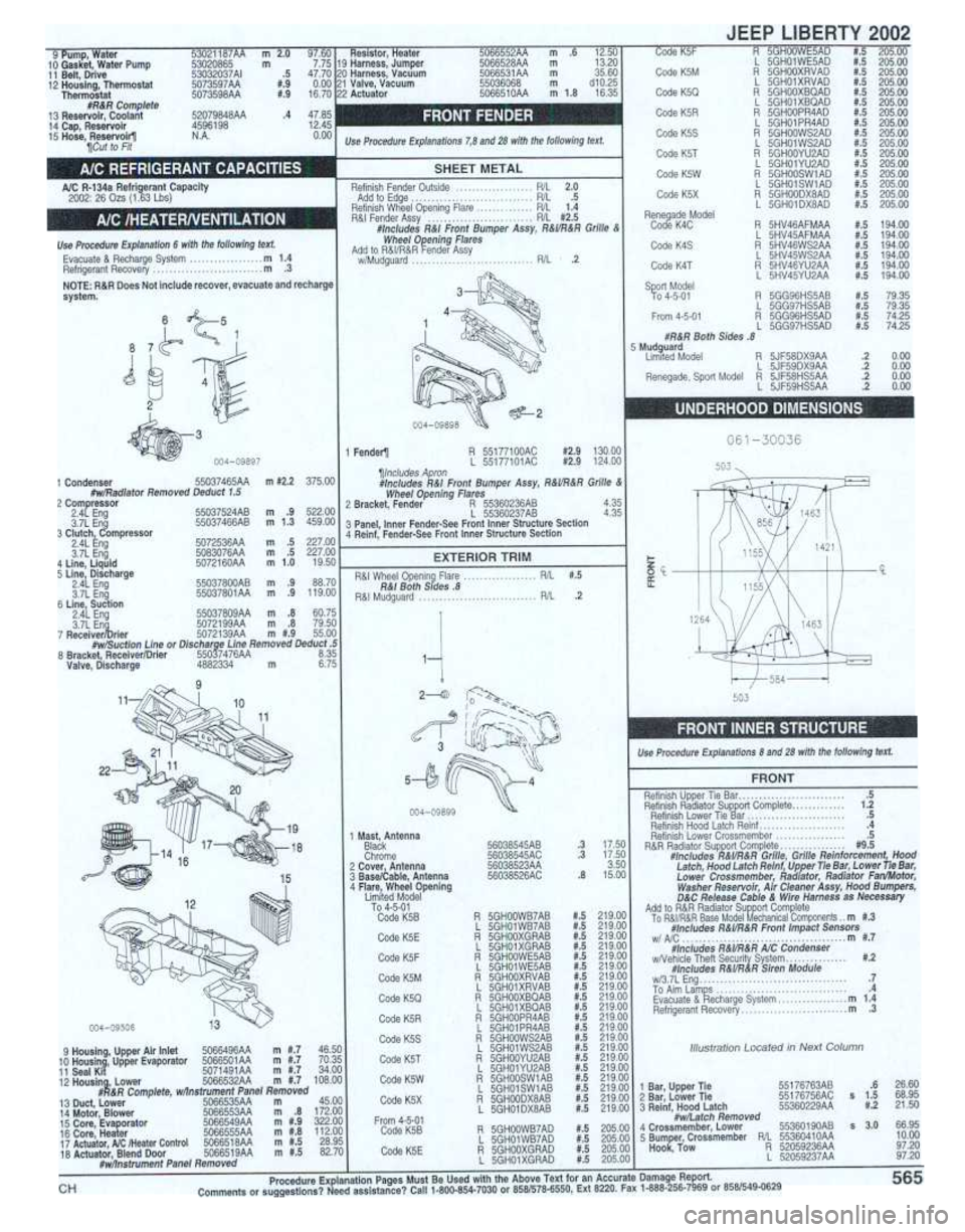 JEEP LIBERTY 2002 KJ / 1.G Workshop Manual 