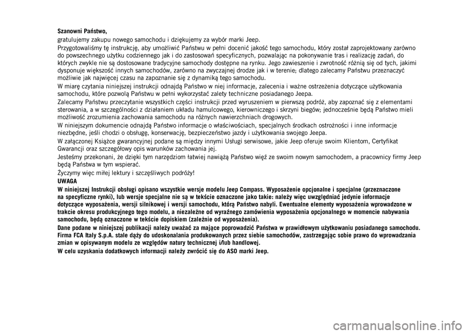 JEEP COMPASS 2023  Instrukcja obsługi (in Polish) �������� �	��
��
���
���������	�
� ���
��� ����	�� ���
������ � �����
���	�
� �� ����� �
���
� ��	�	��
��������������
� �� 