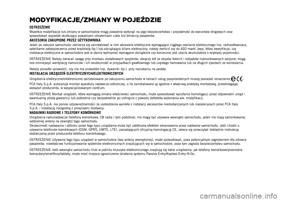 JEEP COMPASS 2023  Instrukcja obsługi (in Polish) ��������
��������
�� � �	��������
�6��7�;�B�1�D�1�8��1
�(���	��
��	 �
����%��
����	 ��� ��
���� � ���
��������	 �
���& ����� ���	 ���$