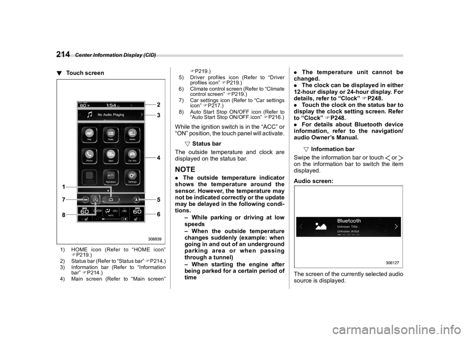 SUBARU OUTBACK 2022  Owners Manual �������
