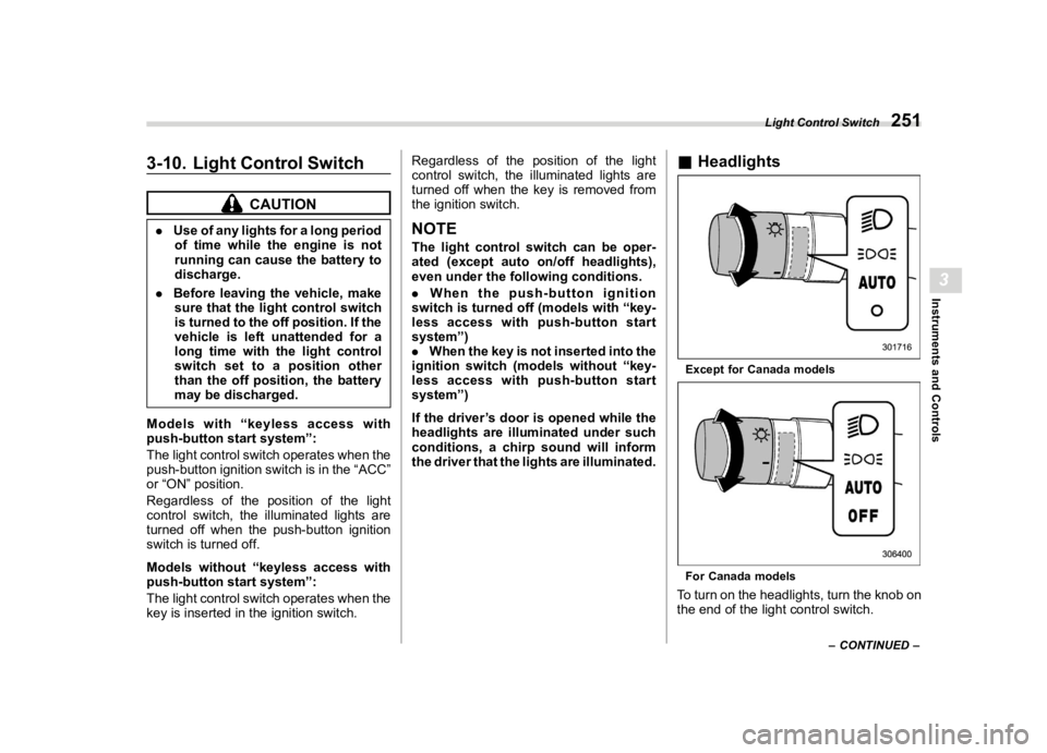 SUBARU OUTBACK 2022  Owners Manual �������
