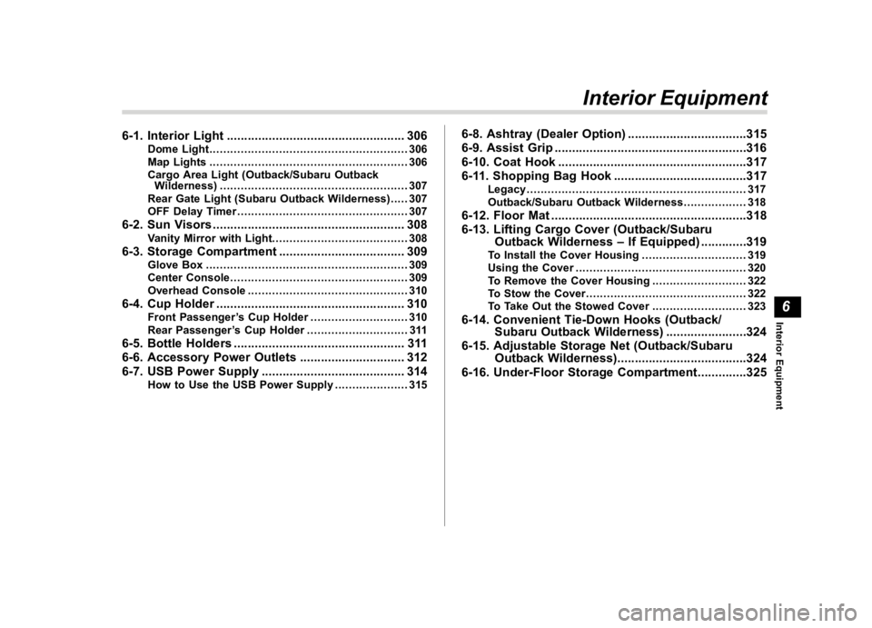 SUBARU OUTBACK 2022  Owners Manual �������
