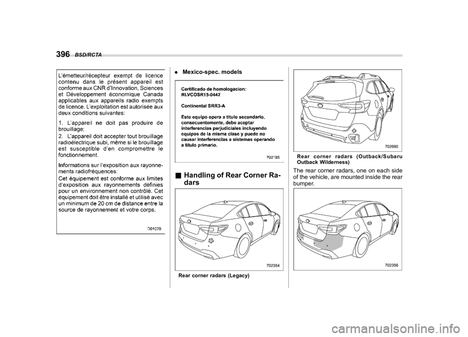 SUBARU OUTBACK 2022  Owners Manual �������
