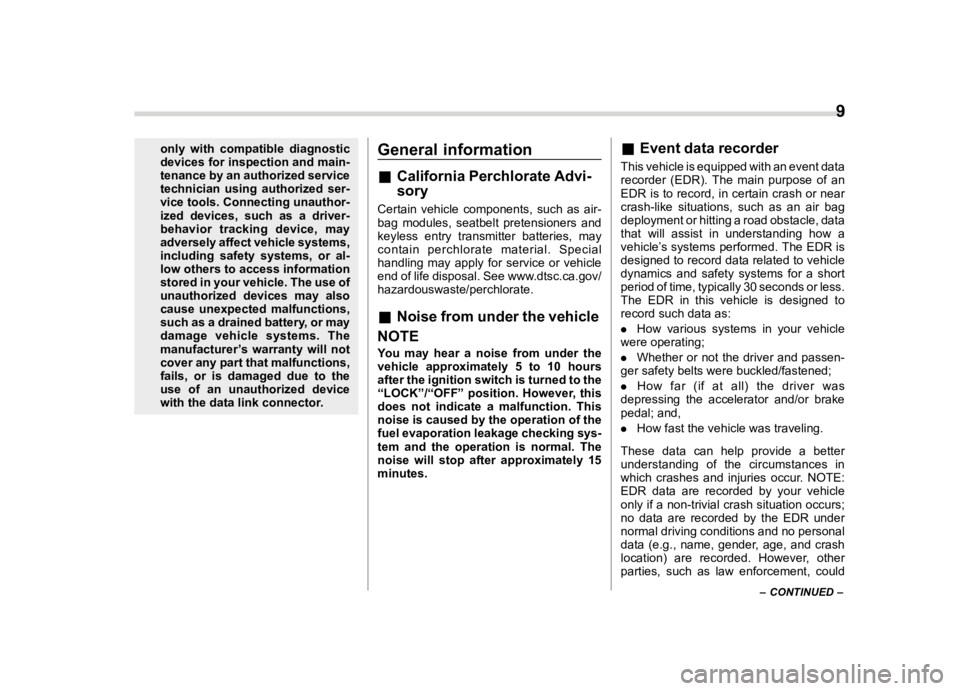 SUBARU ASCENT 2022  Owners Manual ������
