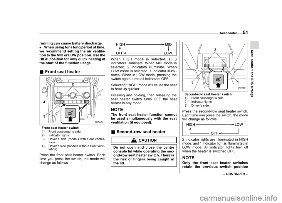 SUBARU ASCENT 2022  Owners Manual ������

