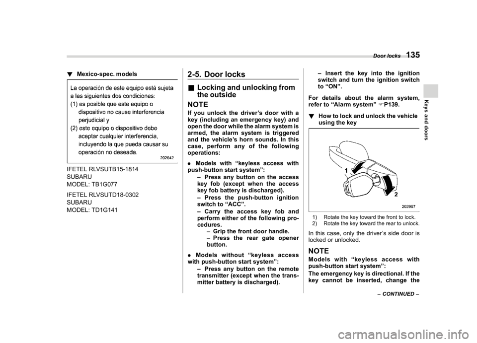 SUBARU FORESTER 2022  Owners Manual �������
