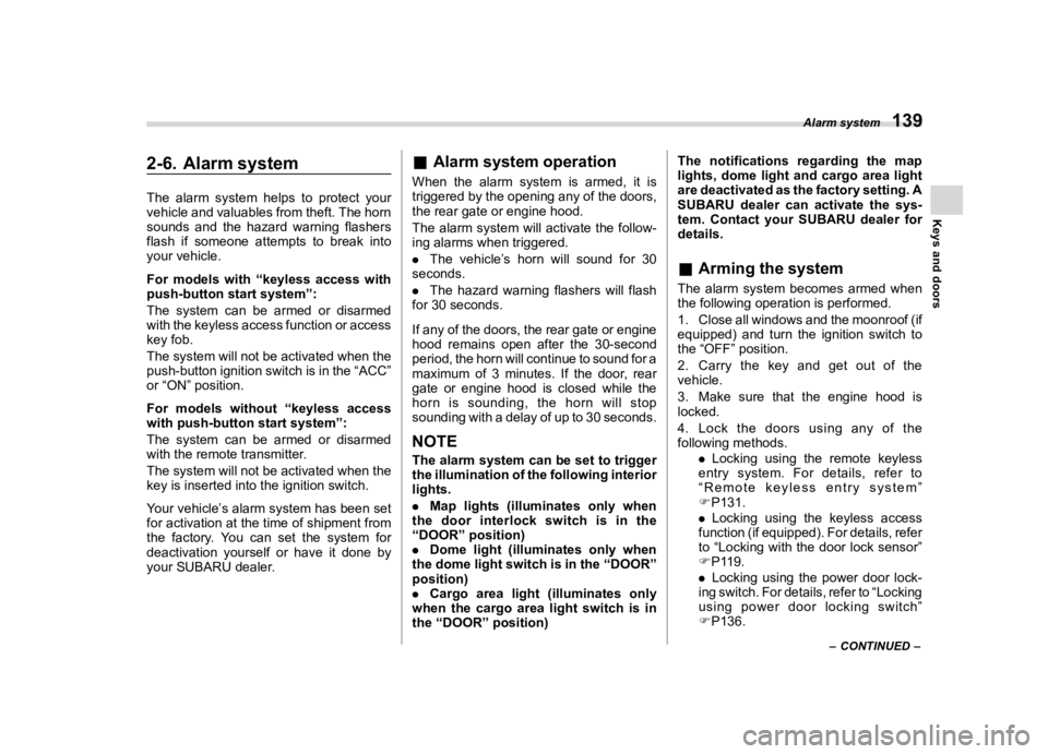 SUBARU FORESTER 2022  Owners Manual �������
