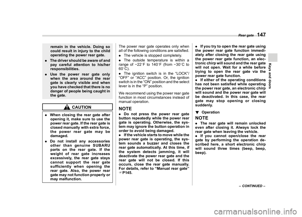 SUBARU FORESTER 2022  Owners Manual �������
