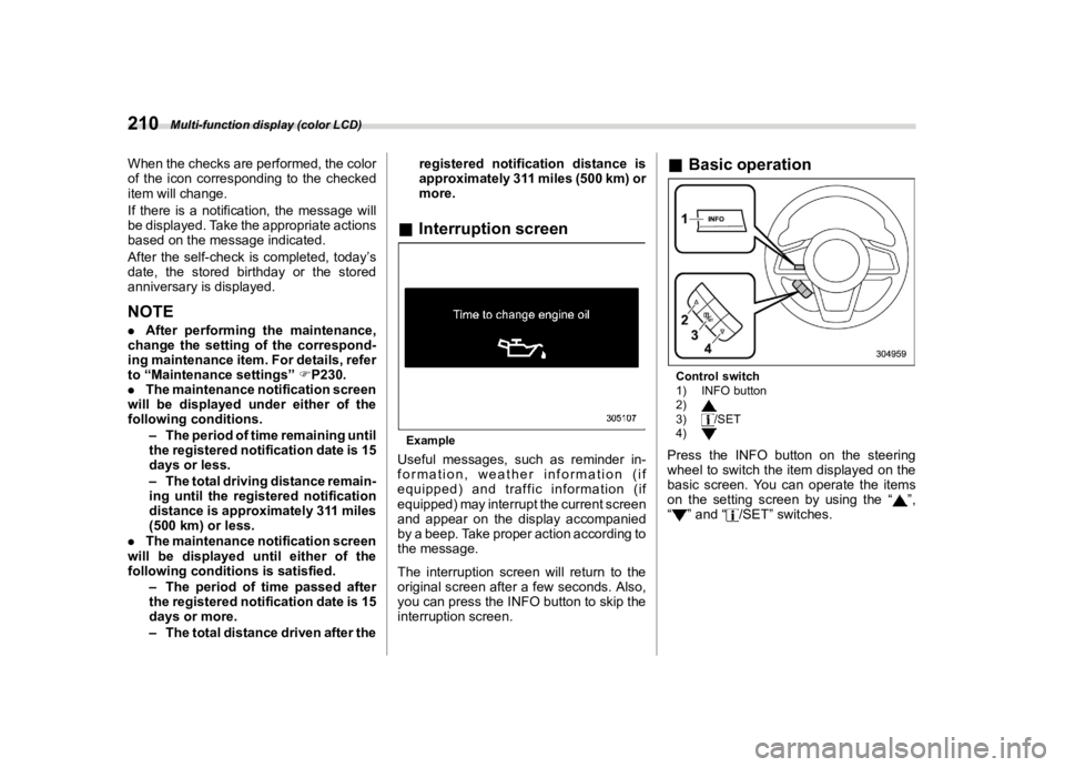 SUBARU FORESTER 2022  Owners Manual �������
