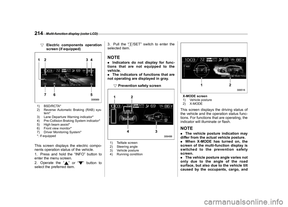 SUBARU FORESTER 2022  Owners Manual �������

