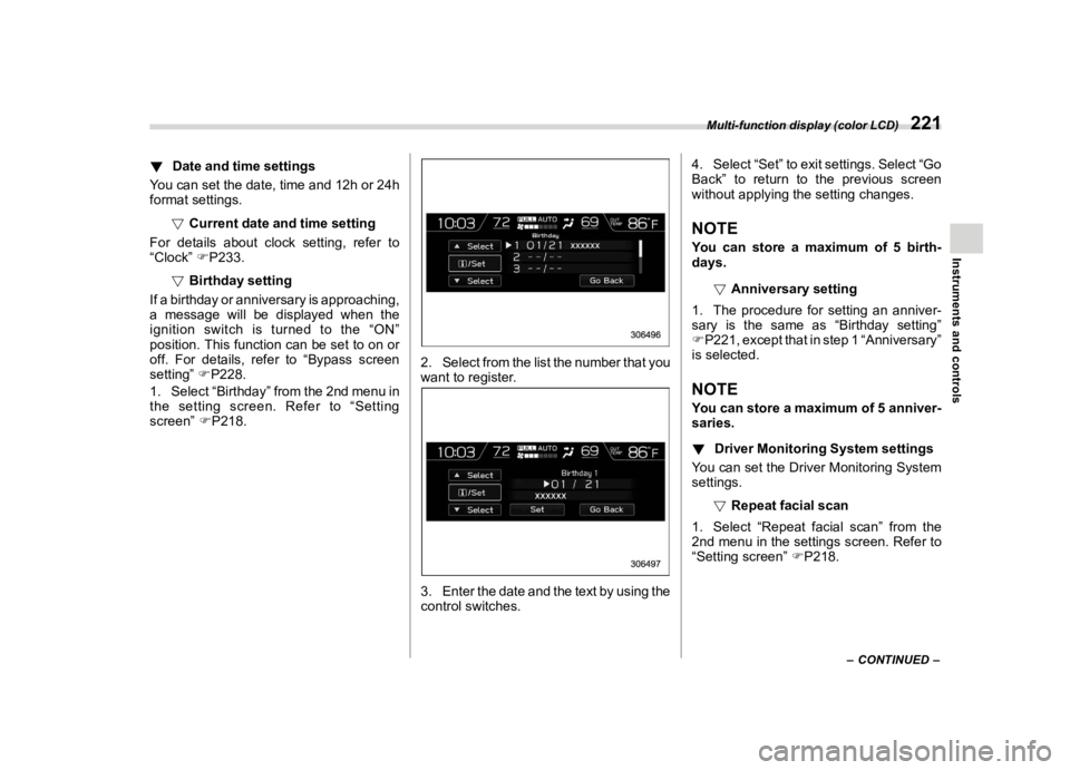 SUBARU FORESTER 2022  Owners Manual �������
