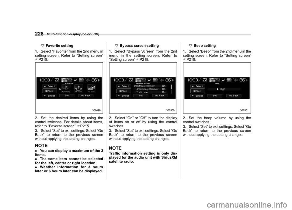 SUBARU FORESTER 2022  Owners Manual �������
